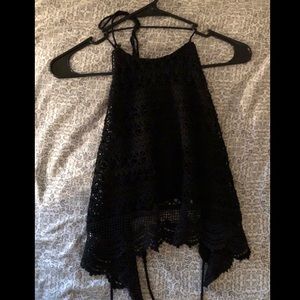 black halter top